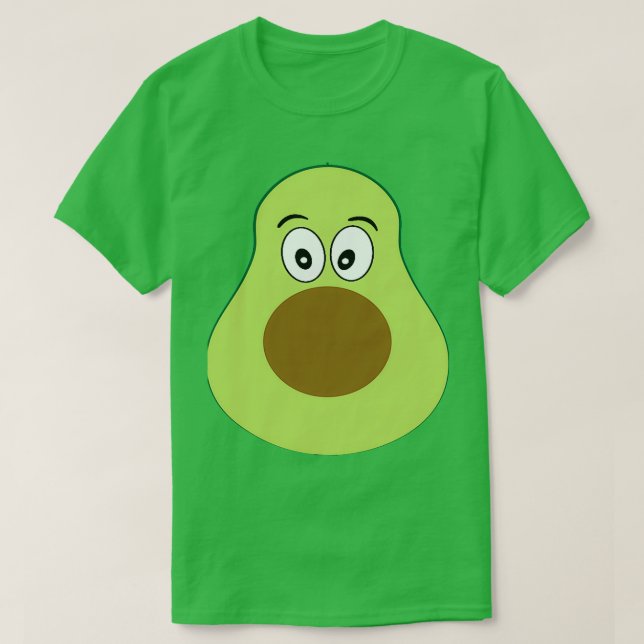 T-shirt Avocado Cute Food Face (Design devant)