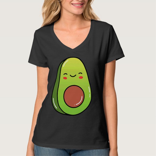 T-shirt Avocado Dancing Vegetables For Babies And Toddlers (Devant)