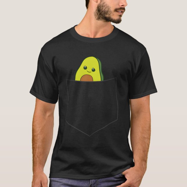 T-shirt Avocado Dans La Poche Vegan Food Avocado Dans La P (Devant)