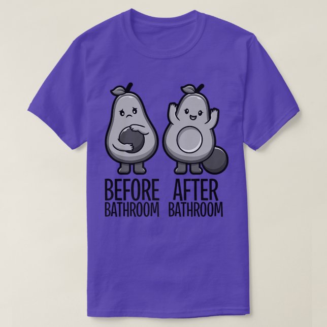 T-shirt Avocado De Pooping Cute Pour Hommes Femmes, Vegan, (Design devant)