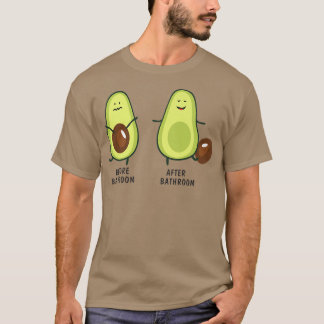 T-shirt Avocado De Pooping Cute Pour Hommes Femmes, Vegan,