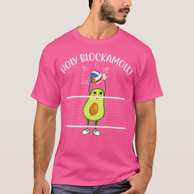 T-shirt Avocado de volley-ball de Saint-Blockamole (Devant)