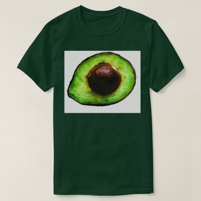 T-shirt Avocado demi-huile peinture 1 (Design devant)