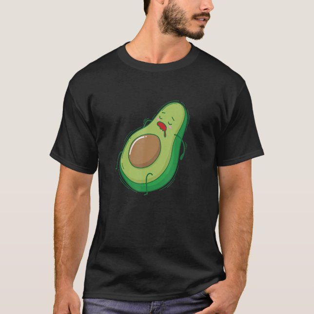 T-shirt Avocado Dormir Et Faire La Sieste (Devant)