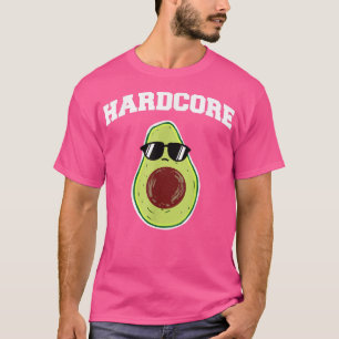 T-shirt Avocado Dur Amusant Avocado Avec Lunettes De Solei