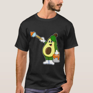 T-shirt Avocado en peintre avec pinceau