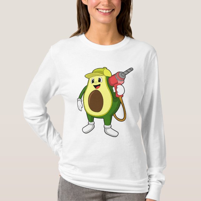 T-shirt Avocado en tant que artisan avec exercices (Devant)