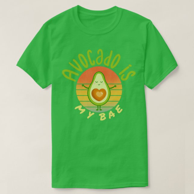 T-shirt Avocado est ma base Avocado Gift Vegetarian Ve (Design devant)
