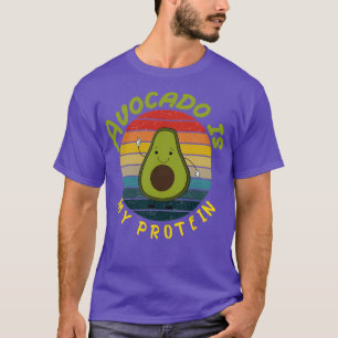 T-shirt Avocado est ma protéine Avocado Gift Vegetaria