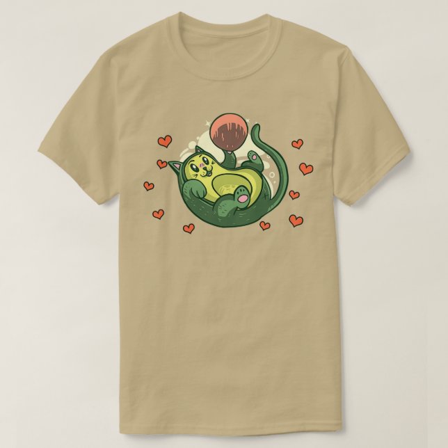 T-shirt Avocado est ma Saint Valentin 48 (Design devant)