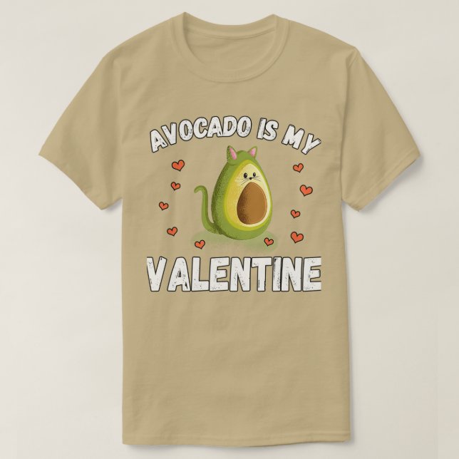 T-shirt Avocado est ma Saint Valentin 56 (Design devant)
