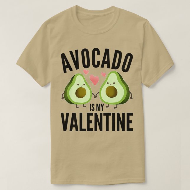 T-shirt Avocado est ma Saint Valentin 5 1 (Design devant)