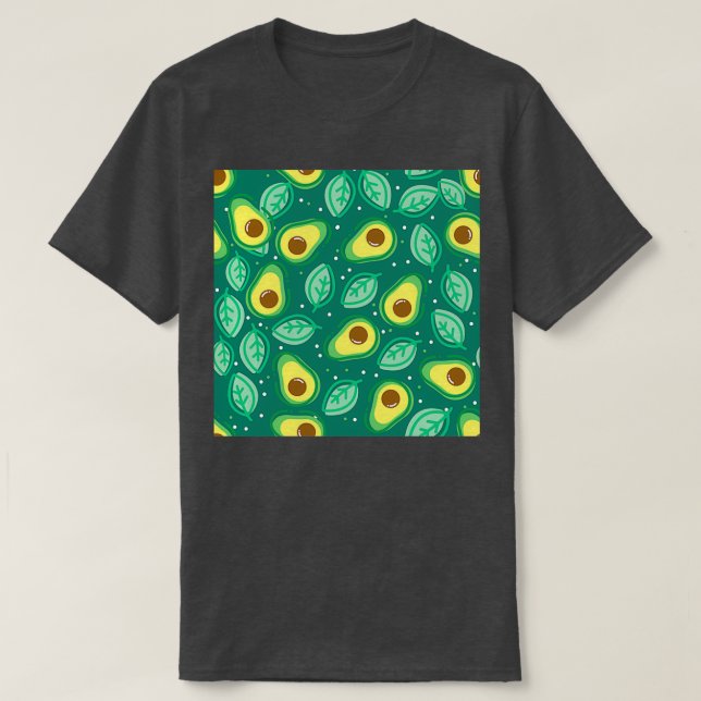 T-shirt Avocado et feuille verte (Design devant)