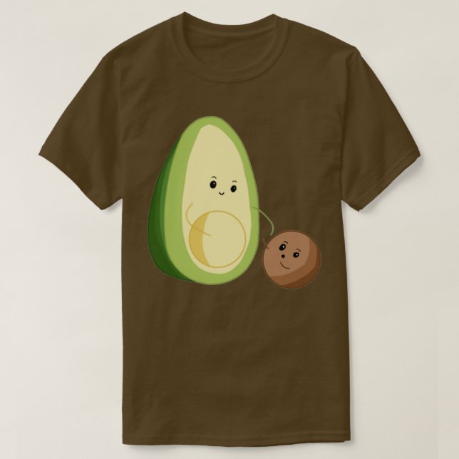 T-shirt Avocado et ses semences (Design devant)