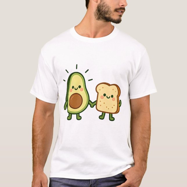 T-shirt Avocado et Toast Friends (Devant)