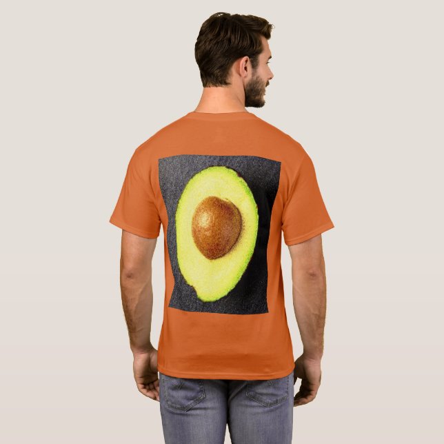 T-shirt "Avocado Fruit" Belle Photo. Commandez dès mainten (Dos entier)