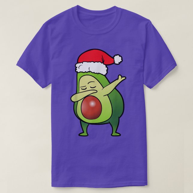 T-shirt Avocado Fruit Dabbing Dab Dancing Christmas (Design devant)