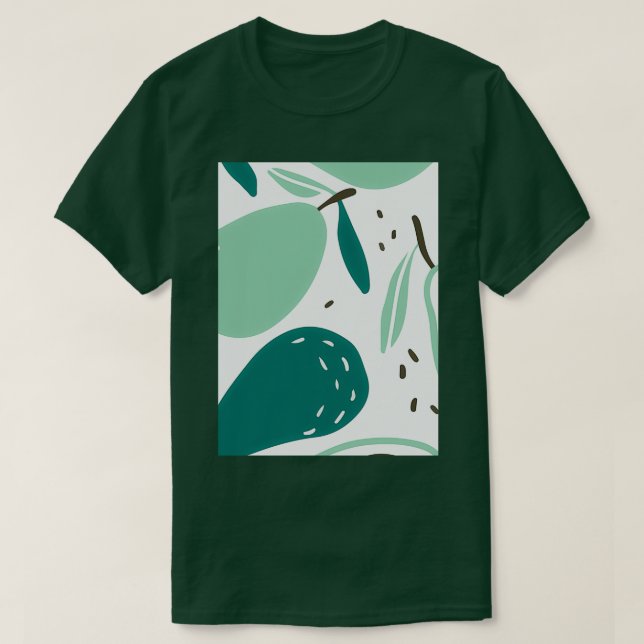 T-shirt Avocado Fruits Design élégant (Design devant)