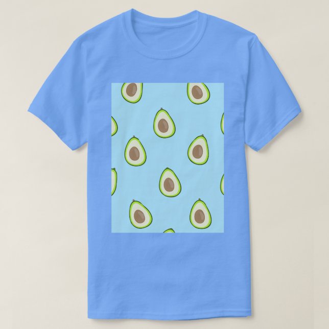 T-shirt Avocado Fruits Juicy Fruit Contour (Design devant)