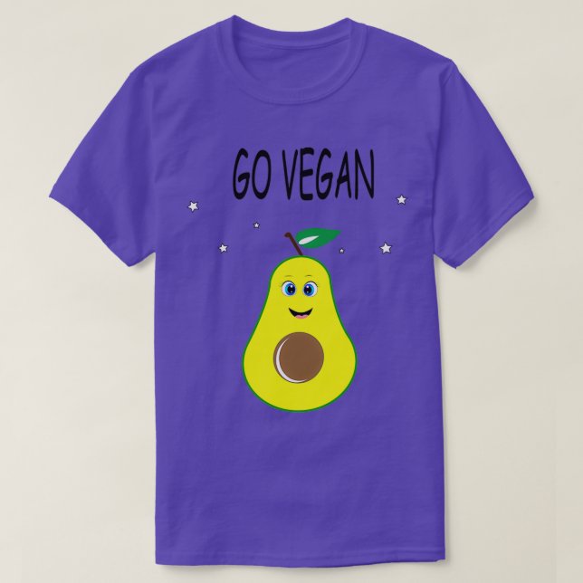 T-shirt Avocado Go Vegan (Design devant)
