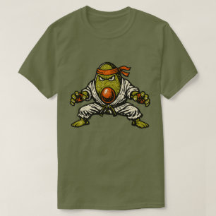 T-shirt Avocado Grappler — Vintage Retro Street Fighter 