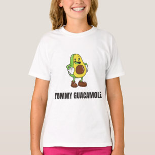 T-shirt Avocado Guacamole Food Kawaii Face