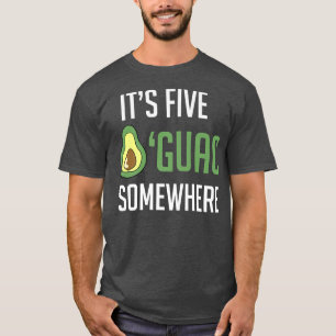 T-shirt Avocado Guacamole Son Cinq Guac Quelque PartAmusan
