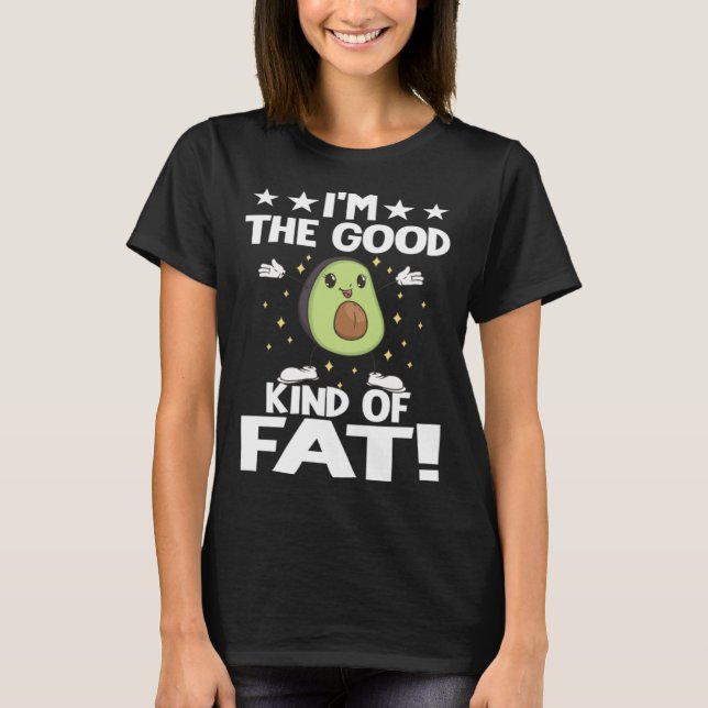 T-shirt Avocado  Healthy Fruit Guacamole Vegetarian Vegan  (Devant)