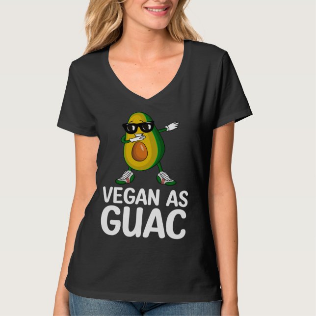 T-shirt Avocado  Healthy Fruit Guacamole Vegetarian Vegan  (Devant)