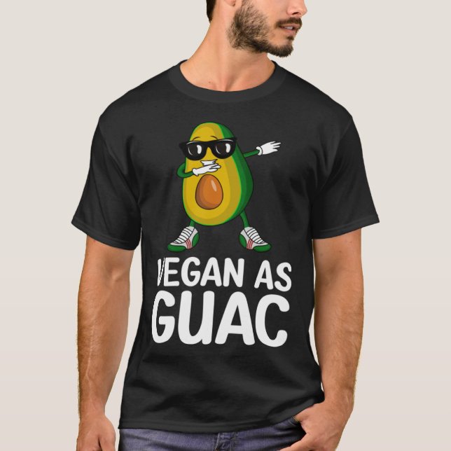 T-shirt Avocado  Healthy Fruit Guacamole Vegetarian Vegan  (Devant)