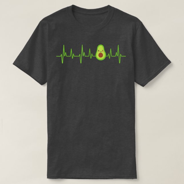T-shirt Avocado Heartbeat - avocado for men and women T-Sh (Design devant)