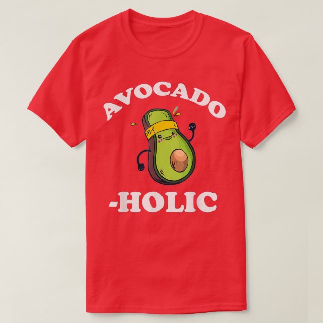T-shirt Avocado Holic Avocado Guacamole (Design devant)