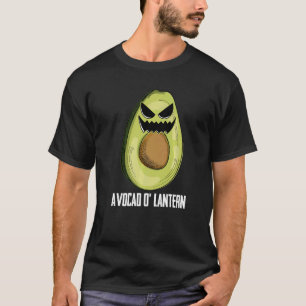 T-shirt Avocado Jack-o'-lantern Lazy Costume d'Halloween F