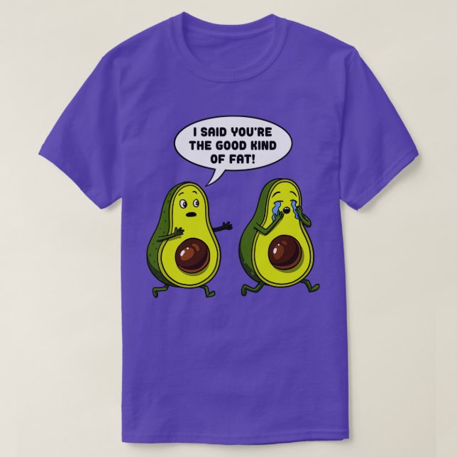 T-shirt Avocado Le Bon Genre De Gros Gros Amusant Vegan Pl (Design devant)