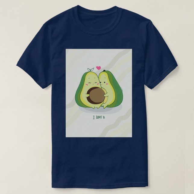 T-shirt Avocado love 21 (Design devant)