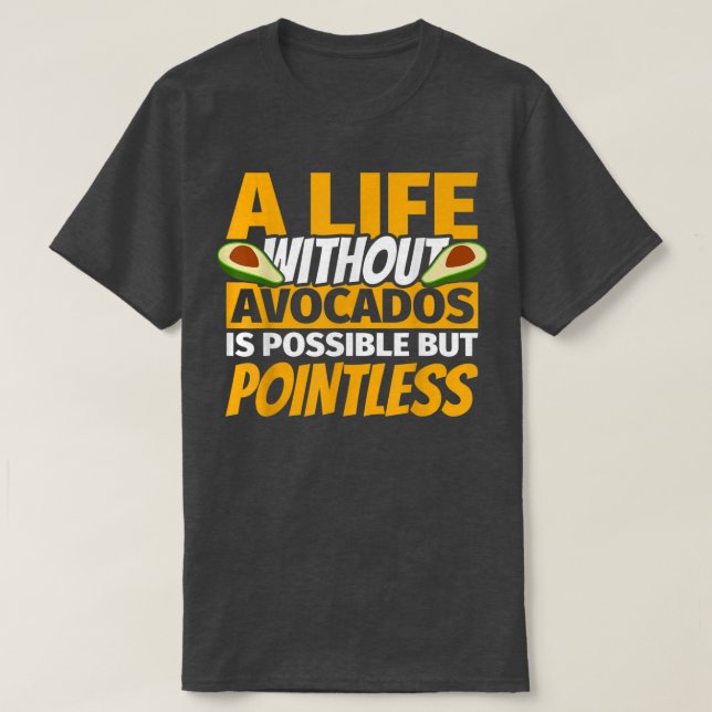 T-shirt Avocado Lover drôle (Design devant)