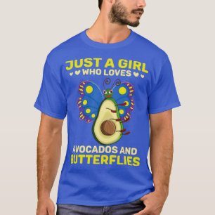 T-shirt Avocado Lover Girls mignonne papillon d'insectes