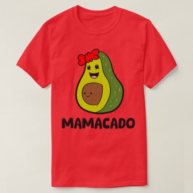 T-shirt Avocado Mama Avocado Mom Avocado Mamacado (Design devant)