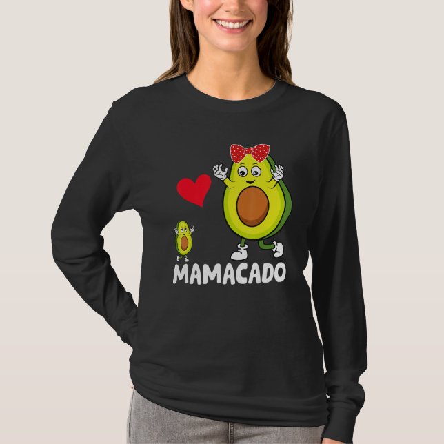 T-shirt Avocado Mama Avocado Mom Mamacado Avo Mothers Day (Devant)