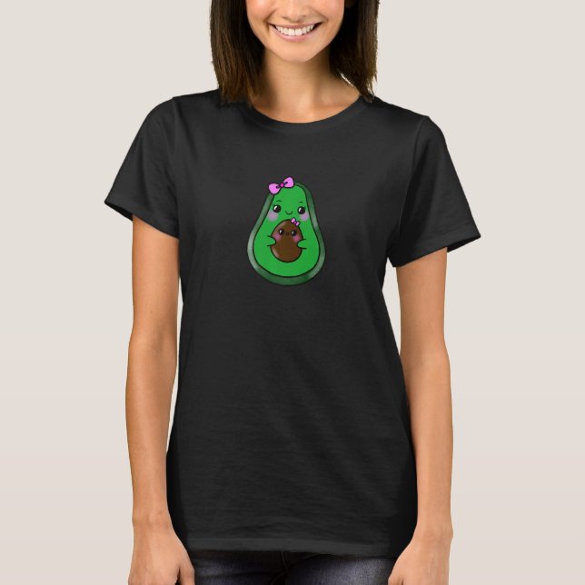 T-shirt Avocado Mama Enceinte Baby shower Mum 2022 (Devant)