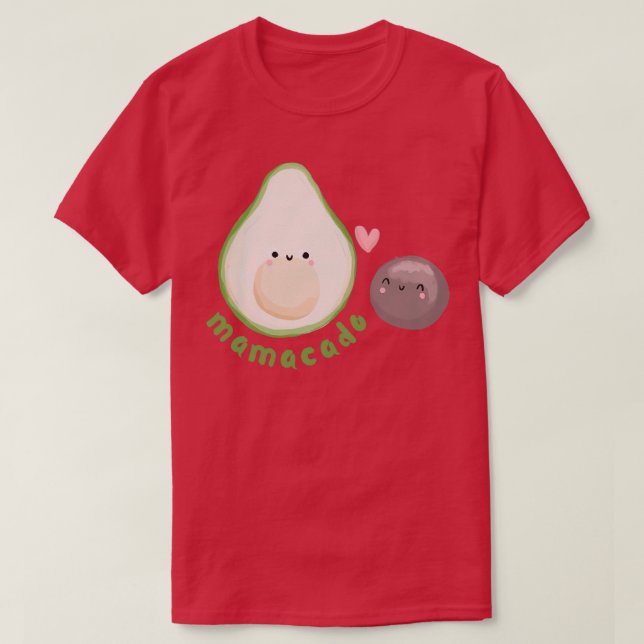 T-shirt Avocado mama et ba1 (Design devant)