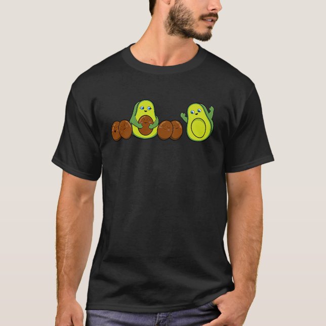 T-shirt Avocado mère grossesse fière maman (Devant)