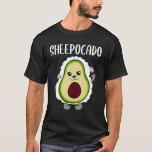 T-shirt Avocado Mouton Drôle Nourriture Végétal Vegetaria