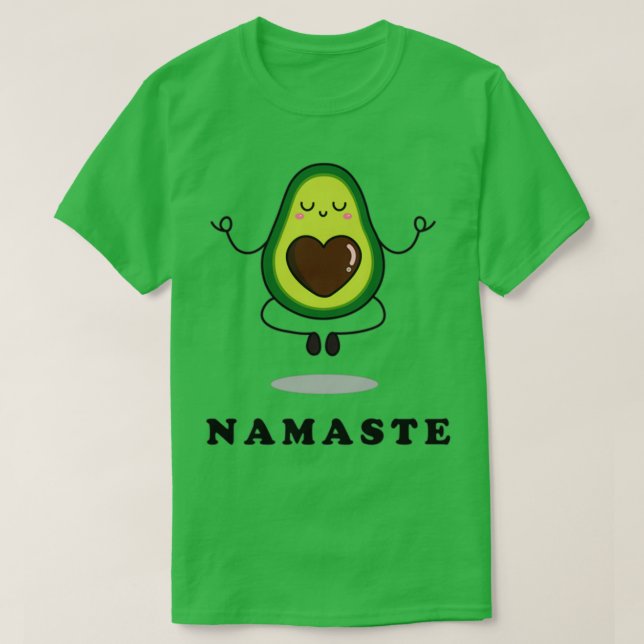 T-shirt Avocado Namaste (Design devant)