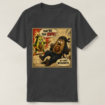 Avocado Ninja "Trop mûr" — Bande dessinée rétro dr
