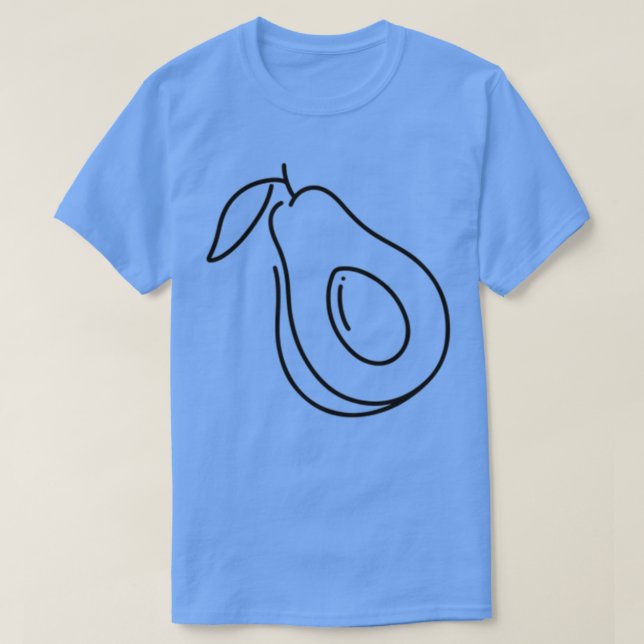 T-shirt Avocado noir (Design devant)