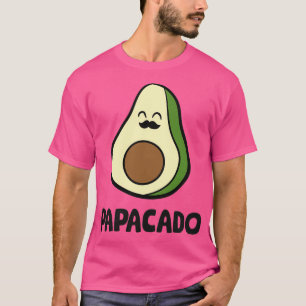 T-shirt Avocado Papa Vegan Guacamole Avocado Papacado