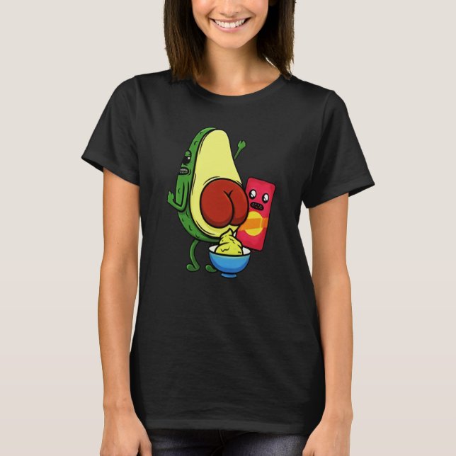 T-shirt Avocado Pun Wordplay Healthy Eating Habit Vegan Ve (Devant)