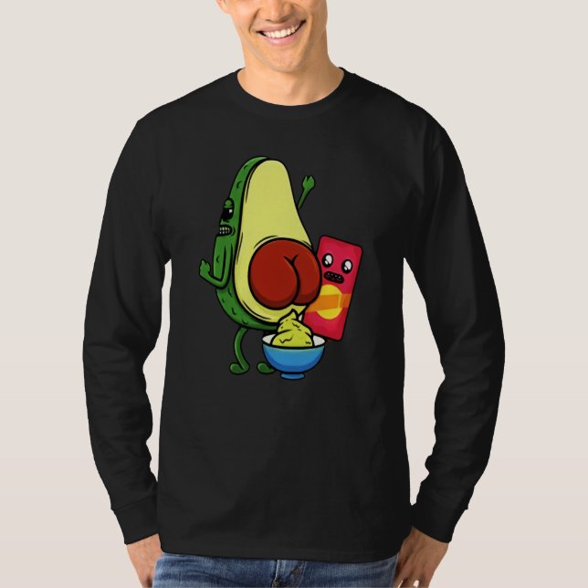 T-shirt Avocado Pun Wordplay Healthy Eating Habit Vegan Ve (Devant)