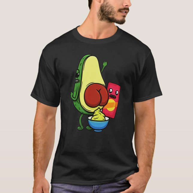 T-shirt Avocado Pun Wordplay Healthy Eating Habit Vegan Ve (Devant)